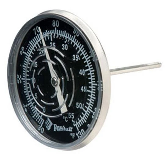 Pentair - Inline Thermometer 30/130 F With Nylon Well 1 Pentair - Inline Thermometer 30/130 F With Nylon Well