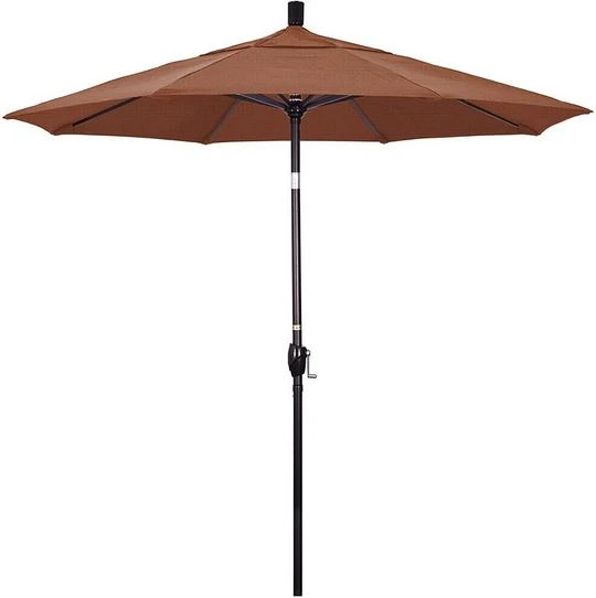 7.5 Ft Market Umbrella Bronze/Red 6 7.5 Ft Market Umbrella Bronze/Red - Image 6