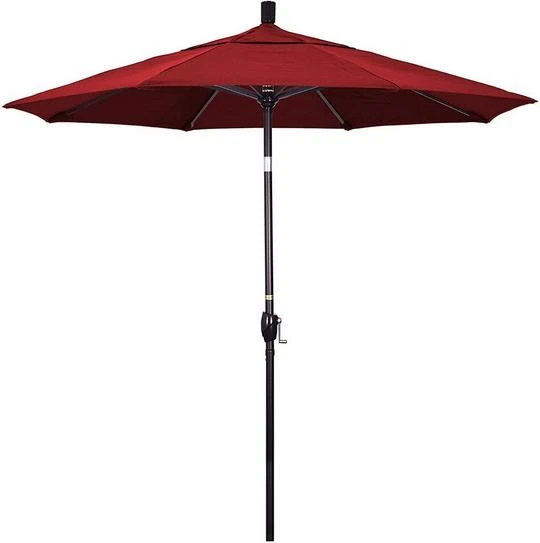 7.5 Ft Market Umbrella Bronze/Red 8 7.5 Ft Market Umbrella Bronze/Red - Image 8
