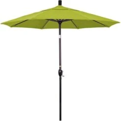 7.5 Ft Market Umbrella Bronze/Red 28 7.5 Ft Market Umbrella Bronze/Red -Sunbathing Shop 2 ft Market Umbrella with Bronze Aluminum Pole 188