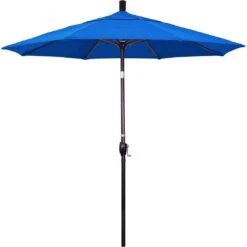 7.5 Ft Market Umbrella Bronze/Red 38 7.5 Ft Market Umbrella Bronze/Red -Sunbathing Shop 2 ft Market Umbrella with Bronze Aluminum Pole 198