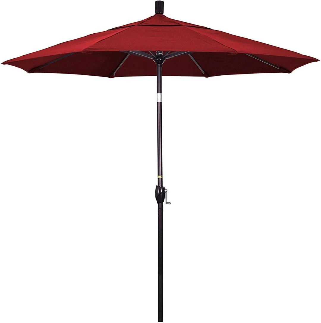 7.5 Ft Market Umbrella Bronze/Red 20 7.5 Ft Market Umbrella Bronze/Red - Image 20