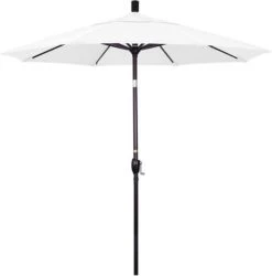 7.5 Ft Market Umbrella Bronze/Sunset -Sunbathing Shop 2 ft Market Umbrella with Bronze Aluminum Pole 89
