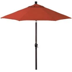 9 Ft Push Button Tilt Patio Umbrella In Sunbrella Fabric -Sunbathing Shop 9 ft Push Button Tilt Patio Umbrella in Sunbrella Fabric 8