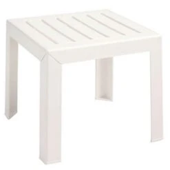 Bahia Contract-Grade Side Table - White 6 Bahia Contract-Grade Side Table - White -Sunbathing Shop Bahia Contract Grade Resin Side Table 2