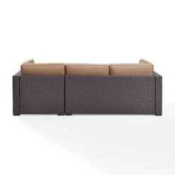 Crosley - Biscayne Mist 4 Piece Wicker Set With Loveseat, Corner Chair, Ottoman And Coffee Table -Sunbathing Shop Biscayne 4 Piece Wicker Set with Loveseat Corner Chair Ottoman and Coffee Table 12