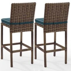 Bradenton Wicker Bar Stool Set -Sunbathing Shop Bradenton Wicker Bar Stool Set 3