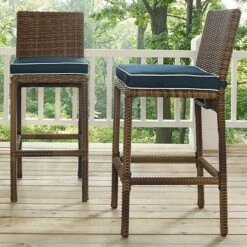 Bradenton Wicker Bar Stool Set -Sunbathing Shop Bradenton Wicker Bar Stool Set 5