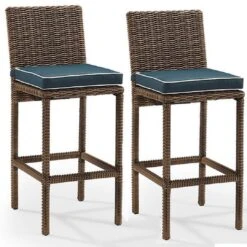 Bradenton Wicker Bar Stool Set -Sunbathing Shop Bradenton Wicker Bar Stool Set 7