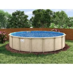 Cascade 21' X 52" Round Above Ground Pool Package -Sunbathing Shop Cascade 21 x 52 Round Above Ground Pool Package 8
