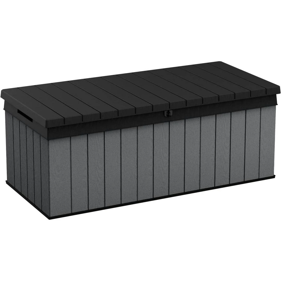 Keter - Darwin 100 Gallon Storage Deck Box, Brown 3 Keter - Darwin 100 Gallon Storage Deck Box, Brown - Image 3