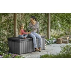 Keter - Darwin 100 Gallon Storage Deck Box, Brown 7 Keter - Darwin 100 Gallon Storage Deck Box, Brown -Sunbathing Shop Darwin 100 Gallon Storage Deck Box Brown 3