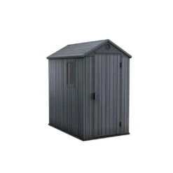 Keter - Darwin 4 X 6 Outdoor Shed, Grey -Sunbathing Shop Darwin 4 x 6 Outdoor Shed Grey 4