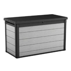 Keter - Denali Deck Box 200 Gallons, Grey -Sunbathing Shop Denali Deck Box 200 Gallons Grey 3