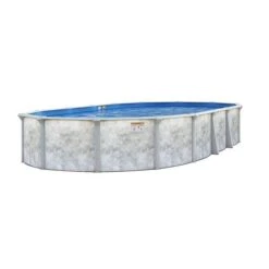 Sunbathing Shop -Sunbathing Shop Eden 12x24 x 52 Oval Above Ground Pool Package 1