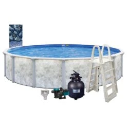 Eden 27' X 52" Round Above Ground Pool Package 18 Eden 27' X 52" Round Above Ground Pool Package -Sunbathing Shop Eden 27 x 52 Round Above Ground Pool Package 6