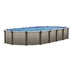 Sunbathing Shop -Sunbathing Shop Epic 12x18 x 52 Oval Above Ground Pool Package 1