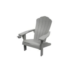 Keter - Everest Adirondack Chair, Grey -Sunbathing Shop Everest Adirondack Chair Grey 3