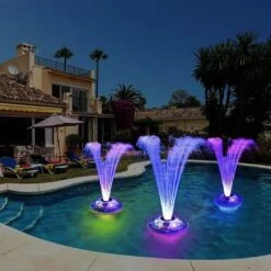 Sondpex - Floating Spray Fountain With Light Show -Sunbathing Shop Floating Spray Fountain with Light Show 5