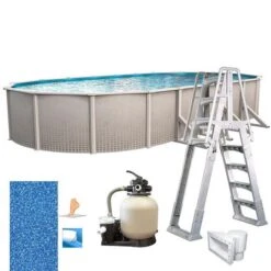 Freestyle 15'x30' X 52" Oval Above Ground Pool Package
