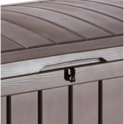 Keter - Glenwood 101 Gallon Deck Box, Brown -Sunbathing Shop Glenwood 101 Gallon Deck Box Brown 3