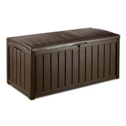 Keter - Glenwood 101 Gallon Deck Box, Brown -Sunbathing Shop Glenwood 101 Gallon Deck Box Brown 5