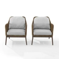 Sunbathing Shop -Sunbathing Shop Haven 2 Piece Outdoor Wicker Armchair Set 1