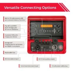Sondpex - KoolMax 40 Quart Wheeled Cooler Bluetooth Audio And Charging Station - Red 23 Sondpex - KoolMax 40 Quart Wheeled Cooler Bluetooth Audio And Charging Station - Red -Sunbathing Shop KoolMax 40 Quart Wheeled Cooler Bluetooth Audio and Charging Station Red 11