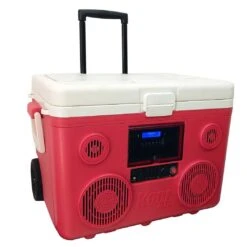 Sondpex - KoolMax 40 Quart Wheeled Cooler Bluetooth Audio And Charging Station - Red 18 Sondpex - KoolMax 40 Quart Wheeled Cooler Bluetooth Audio And Charging Station - Red -Sunbathing Shop KoolMax 40 Quart Wheeled Cooler Bluetooth Audio and Charging Station Red 6