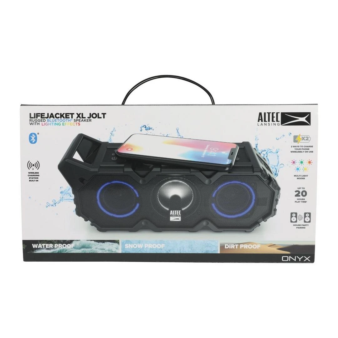 Altec Lansing - Lifejacket XL Bluetooth Speaker W/ Lights Black 4 Altec Lansing - Lifejacket XL Bluetooth Speaker W/ Lights Black - Image 4