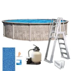 Marina 15' X 52" Round Above Ground Pool Package 15 Marina 15' X 52" Round Above Ground Pool Package -Sunbathing Shop Marina 15 x 52 Round Above Ground Pool Package 5