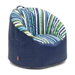 Big Joe - Outdoor Lumin Chair, Cozumel Stripe And Navy -Sunbathing Shop Outdoor Lumin Chair Cozumel Stripe and Navy 15
