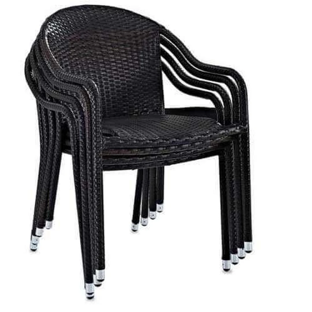 Palm Harbor Wicker Stacking Chair Set 4 Palm Harbor Wicker Stacking Chair Set - Image 4