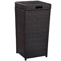 Palm Harbor Wicker Trash Bin -Sunbathing Shop Palm Harbor Wicker Trash Bin 3