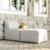 Big Joe - Patio 2-Piece Sectional Couch, Light Gray
