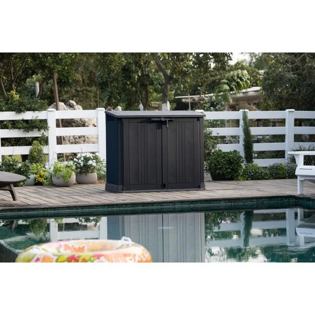 Keter - Store-It-Prime Resin Storage Shed, Black 8 Keter - Store-It-Prime Resin Storage Shed, Black - Image 8