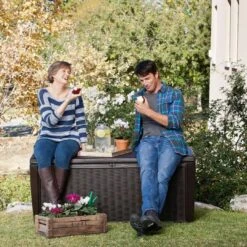 Keter - Sumatra Brown 135 Gallon Deck Box 22 Keter - Sumatra Brown 135 Gallon Deck Box -Sunbathing Shop Sumatra Brown 135 Gallon Deck Box 10