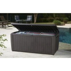 Keter - Sumatra Brown 135 Gallon Deck Box 14 Keter - Sumatra Brown 135 Gallon Deck Box -Sunbathing Shop Sumatra Brown 135 Gallon Deck Box 2