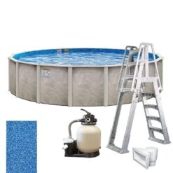 Verona 33' X 54" Round Above Ground Pool Package -Sunbathing Shop Verona 33 x 54 Round Above Ground Pool Package 6