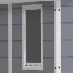 Keter - Manor 4x6 Resin Storage Shed, Grey/White 21 Keter - Manor 4x6 Resin Storage Shed, Grey/White -Sunbathing Shop White 3